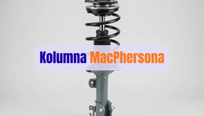 Kolumna MacPhersona, kluczowy element zawieszenia, amortyzuje nierówności drogi.